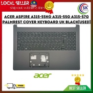 Acer Aspire A315-55KG A315-55G A315-57G Palmrest Cover Keyboard UK Black[USED]