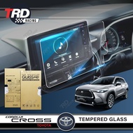[𝗧𝗘𝗠𝗣𝗘𝗥𝗘𝗗 𝗚𝗟𝗔𝗦𝗦] Toyota Corolla CROSS 2021 - 2024 Screen Protector Navigator Accessories Aksesori Car Bodykit 2023