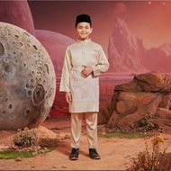 [ KIDS ] Baju Melayu Bulan Bintang 2024 KHAKI