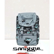 (ORIGINAL) Smiggle Wild Side Attach Foldover Backpack/SD/SMP Children's Backpack - Grey