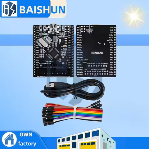 ‌STM32F103C8T6 Cortex-M3 Evaluation Board – 72MHz ARM MCU with 64KB Flash, USB 2.0, CAN & Motor Cont