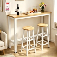 Modern Bar Table And Chair Set High Leg Counter Dining Furniture Stable Metal Frame Space Saving Hom