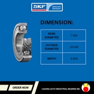 SKF 607-2Z/C3 Deep Groove Ball Bearing with seals