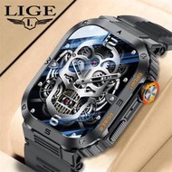 LIGE/新款編碼器智能提醒多功能手錶防水鬧鐘大錶盤男士手錶