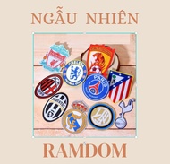 Combo 5 sticker vải ủi logo đội bóng Mu chelsea arsenal barce real liverpool - LiDO Sports