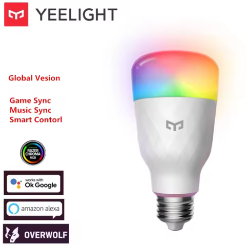 Yeelight Smart LED Bulb W3 E27 Multicolor Ambient Light Wifi Voice Control 1700K-6500K For Mi Home A