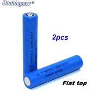 Doublepow ICR 14650 3.7V 1100mAh Li-ion Rechargeable Battery with 1200 cycle *2pcs*