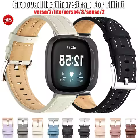Genuine Leather Strap For Fitbit Versa 2 Lite Band Smart Watch Bracelet For Fitbit Versa 3 4 Sense 2