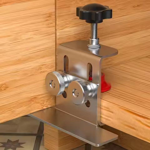 Cabinet Door Installation Tool Stainless Steel Cabinet Frame Fixture Household Portable Cabinet Door