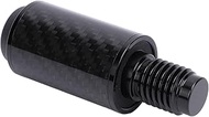 Diyeeni Billiard Pool Cue Extension, 2 Inch Carbon Fiber Billiards Stick Butt End with Bumper, Quick
