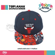 Children's Snapback Hat Ages 3-8 Years Embroidered Printed - BULLS