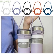 NIUYOIU 2Pcs Insulated Tumblers, Leakproof Silicone Water Bottle Handle, Dia 85 to 100mm Keep Drinks