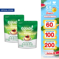 [2 ถุง] Equal Stevia หญ้าหวาน อิควล สตีเวีย ผลิตภัณฑ์ให้ความหวานแทนน้ำตาลจากหญ้าหวานธรรมชาติ ขนาด 15