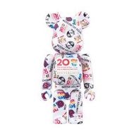medicom toy 20th anniversary bearbrick 100% 20週年紀念