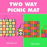 Wiggle Wiggle Two Way Picnic Mat - Smile We Love, Happy Mind