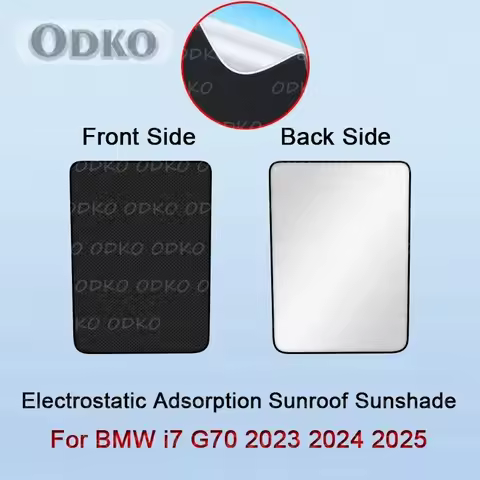 Car Electrostatic Adsorption Sunroof Sunshade Cover Fit For BMW i7 G70 2023 2024 2025 Heat Insulatio