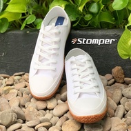 SCPPLaza รองเท้าผ้าใบ รองเท้านักเรียน สีดำ สีขาว Kito Stomper รุ่น Standing ดีไซน์ทันสมัย พื้นยางธรร