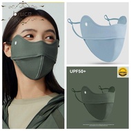 BRUCE1 Face Cover, Summer Sunscreen Face Scarf Ice Silk Mask, Thin Face Mask UV Protection Face Scarves Face Gini Mask Riding
