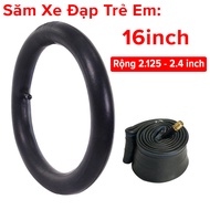 Săm Xe Đạp Trẻ Em Chọn Size 12 14 16 18 20inch Cao Su Butyl Tự Nhiên Co Giãn 1.75/2.125inch Và 2.125