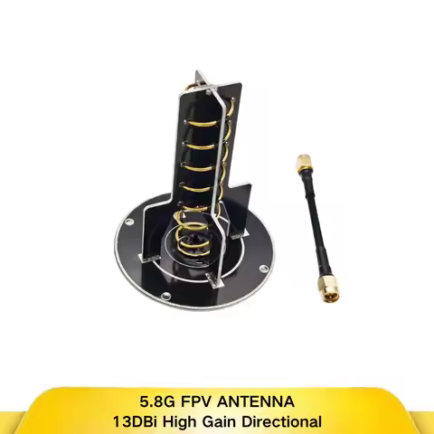 5.8GHz 13dBi RHCP Helical Directional Antenna, SMA Male for FPV Long-Range Video Receiver