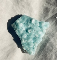 雲南 球球狀藍文石 天然礦物 礦標 擺件 水晶 擺設 水晶原礦 原石