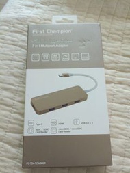 USB-C 集線器 - 7合1 with HDMI, USB-C, USB-A, & Card Reader, TCH-7C3U3HCR