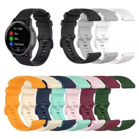 Watch Band For Garmin Vivoactive 3 Venu 2 SQ Vivoactive 4 4S Forerunner 645 245m Silicone Strap Watc