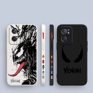 Sketch Venom Spiderman Marvel Side Printed Liquid Silicone Phone Case For ONE PLUS 9R  9 8T 8 7T 7 6 Pro NORD 2 3 5G ACE 2V