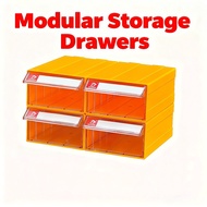 4Pack TidyTrove F3 27*16*20cm Stackable Storage Drawers Space-Saving Detachable Organizer for Home&O