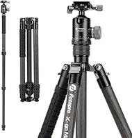 Fotopro 68" Carbon Fiber Tripod for Camera Compact Travel Tripod with Ball Head, Detachable Monopod 