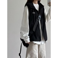 [Today Snap-up] Clothes Tops Casual Clothes city Summer Diary Hooded Vest Men Women Style Tooling Cy