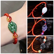 Lucky Nine Tail Fox Bracelet For Women Men Adjustable Red Rope Chinese Style Fashion Jewelry Lucky A