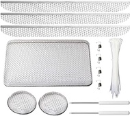 RV Flying Insect Bug Screen for Camper Vents Protects RV Furnaces from Insects Stainless Steel Mesh with Installation Tool 20" x 1-1/2" &amp; 2.8''x1.3'' &amp; 8.5" x 6" x 1.3" RV Water Heater Screens