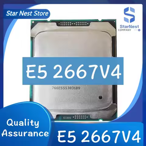 1PCS/Xeon E5 2667 V4 2667V4 3.2GHz 8-Core 16-Thread Processor L3=25M 135W LGA 2011-3 CPU