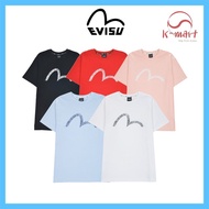 [EVISU] Unisex Loose fit EVISU Logo printed t-shirt / EVISU short sleeve shirt /  EVISU t shirt  / evisu korea