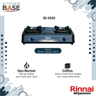 Kompor Gas Rinnai 2 Tungku Original Garansi 1 Tahun RI 522E 522S 602EW 302S 202S 522C 201S 301S 511E