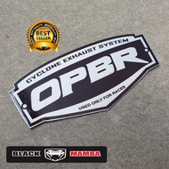 EMBLEM KNALPOT RACING MERK OPBR