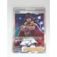 (Defect) Pokemon leon full art trainer supporter vivid voltage card