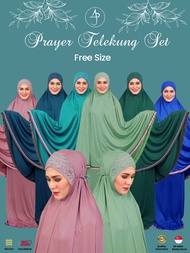 Prayer Telekung Set for Muslimah - Travel-Friendly 2PC Prayer Telekung | Telekung Arafah | SG Seller with Ready Stock