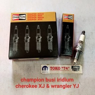 Champion Iridium 4.0L Jeep Cherokee XJ & Wrangler YJ TJ 4000cc Spark Plugs