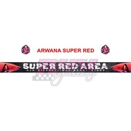 Stiker List Aquarium Green Arwana Area Goldn Red Silver Banjar Red Super Red Super Red Black Brazil