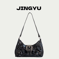 T Earth Style Cross-Border Waste Leather Color-Made Beautiful Autumn Hot Girl Hot-Selling Double Sin