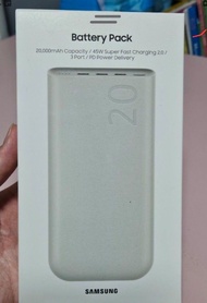 Samsung 20000mAh 45W 超快充行動電源(全新未開封)