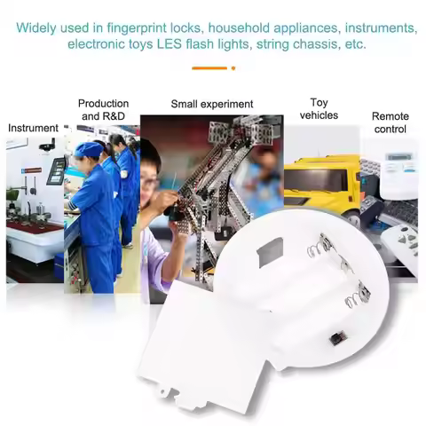 3PCS AAa/AA 45v Kawaii Cute Storage 1/ 3 Battery Case With Switch Cover Embedded Battery Holder Batt