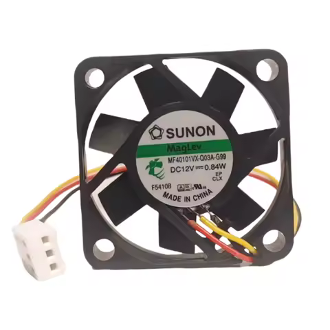 SUNON MF40101VX-Q03A-G99 4010 Cooling Fan, 12V, 8500 RPM, Silent Fan for Industrial Control, Motherb
