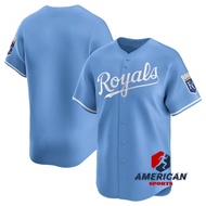 Men's MLB 2025-25 Blank Kansas City Royals Light Blue Team Baseball Jersey