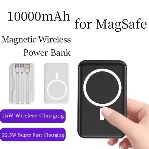 Mini Magnetic Power Bank 20000mAh Wireless Portable Battery Magsafe Super Fast Charge for Xiaomi IPh