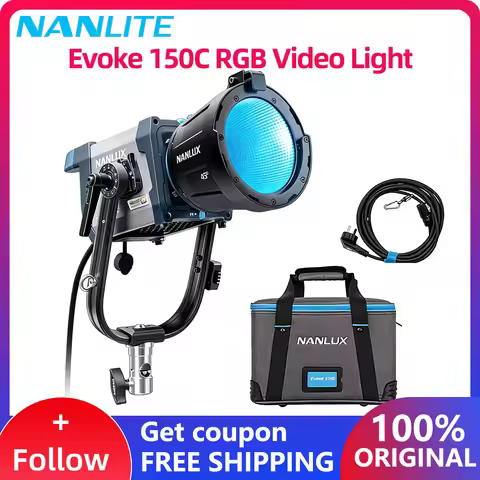 Nanlite Evoke 150C RGB Photography Fill Lighting 1000-20000K CRI96 TLCI97 IP66 Full Color LED Spotli