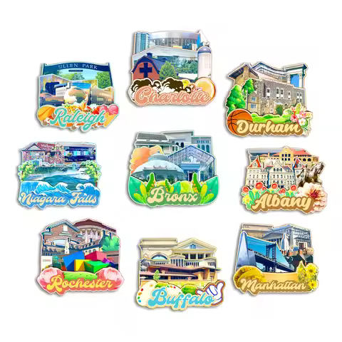 Manhattan Bronx Buffalo Rochester Albany Niagara Falls New York Raleigh North Carolina USA Fridge Ma