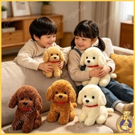 OMG* Delicate Puppy Poodle Plush Dolls Animal Poodle Furry Stuffed Toy Cuddle Toy for Birthday Chris